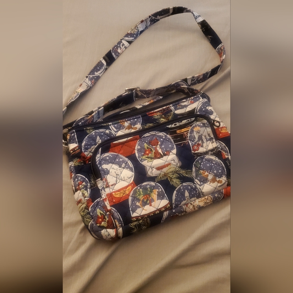 Snow Globe Patterned Vera Bradly Crossbody Bag